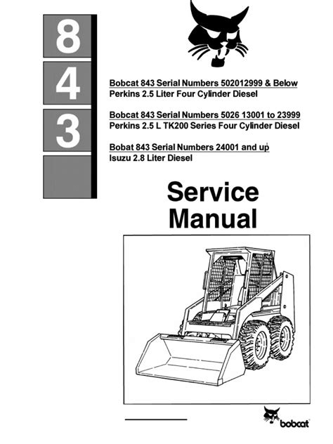 bobcat 843 service manual pdf